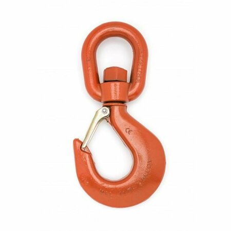 TOOL Alloy Latched Swivel Hoist Hook - Orange - 11 Ton PL-11 Piece TO3122533